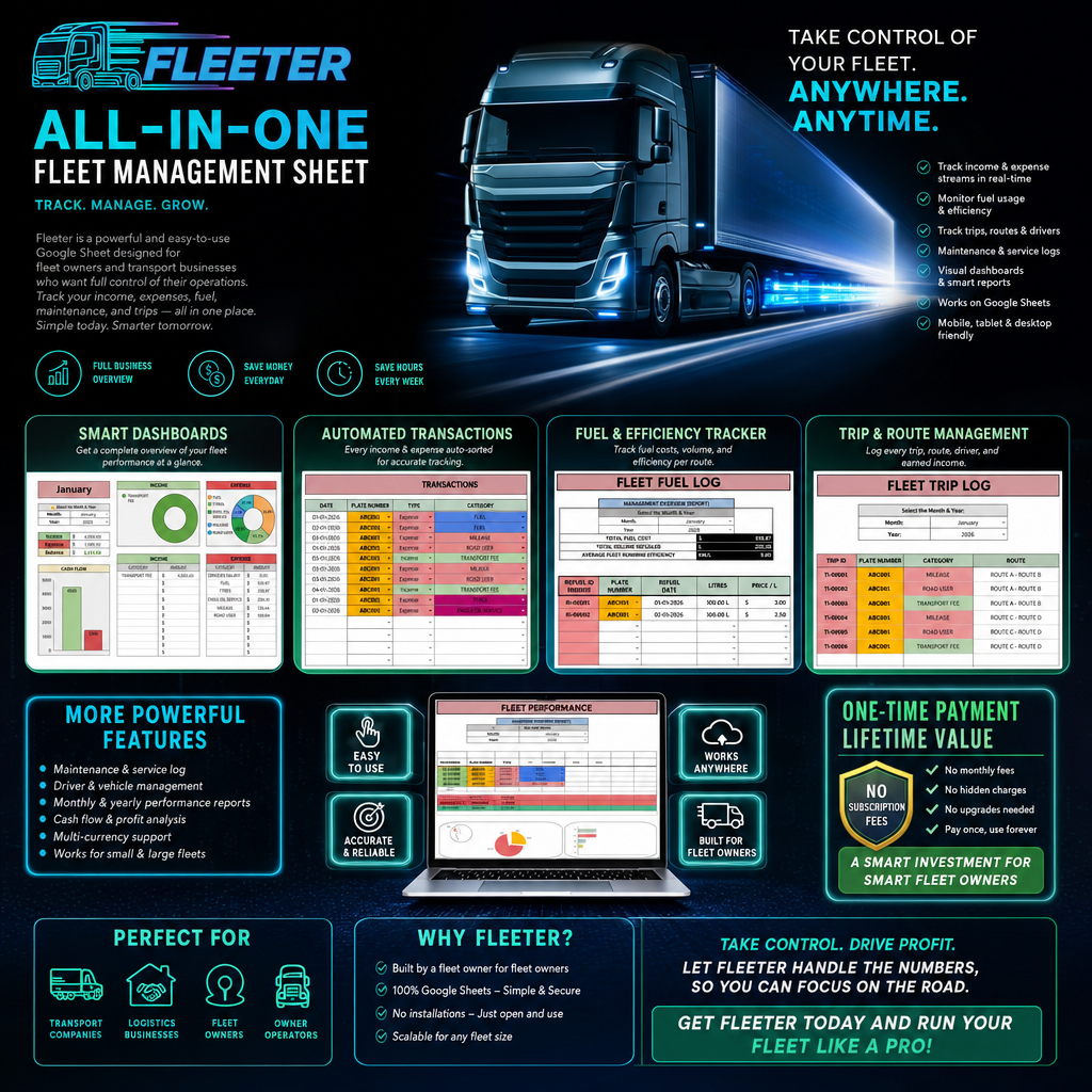 Fleet Management Sheet